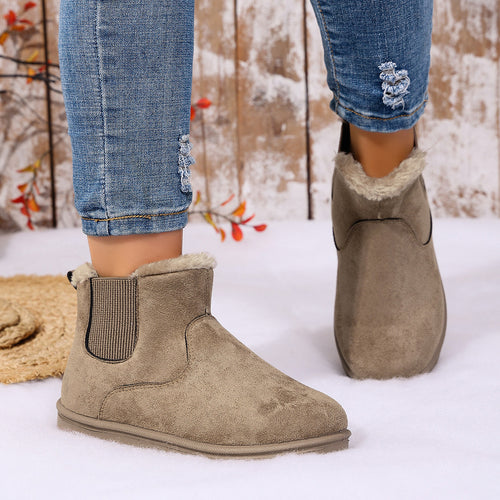 Women's Cozy Suede-Look Chelsea Ankle Boots